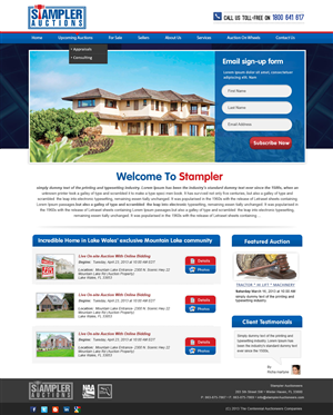 Wordpress Design by webxvision for AuctionServices.com, Inc. | Design: #4820072