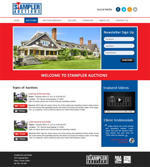 Wordpress Design by webxvision for AuctionServices.com, Inc. | Design: #4826354