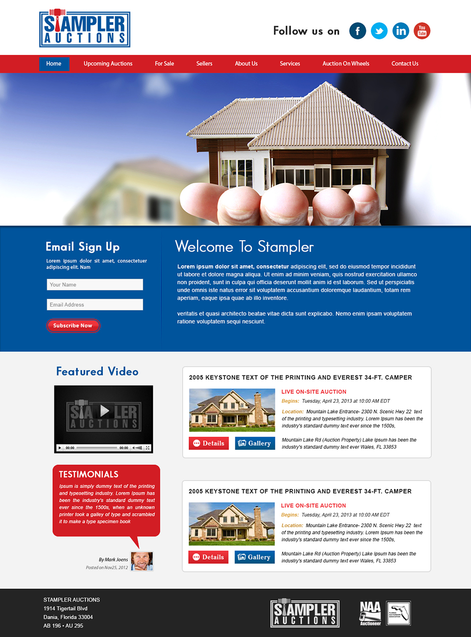 WordPress-Design von webxvision für AuctionServices.com, Inc. | Design #4828519