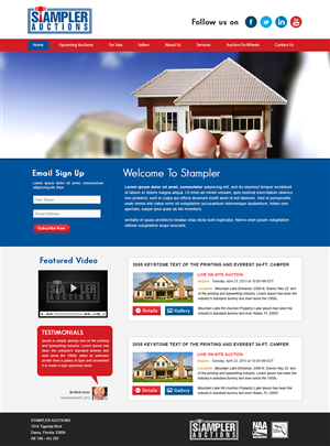 Wordpress Design by webxvision for AuctionServices.com, Inc. | Design: #4828519