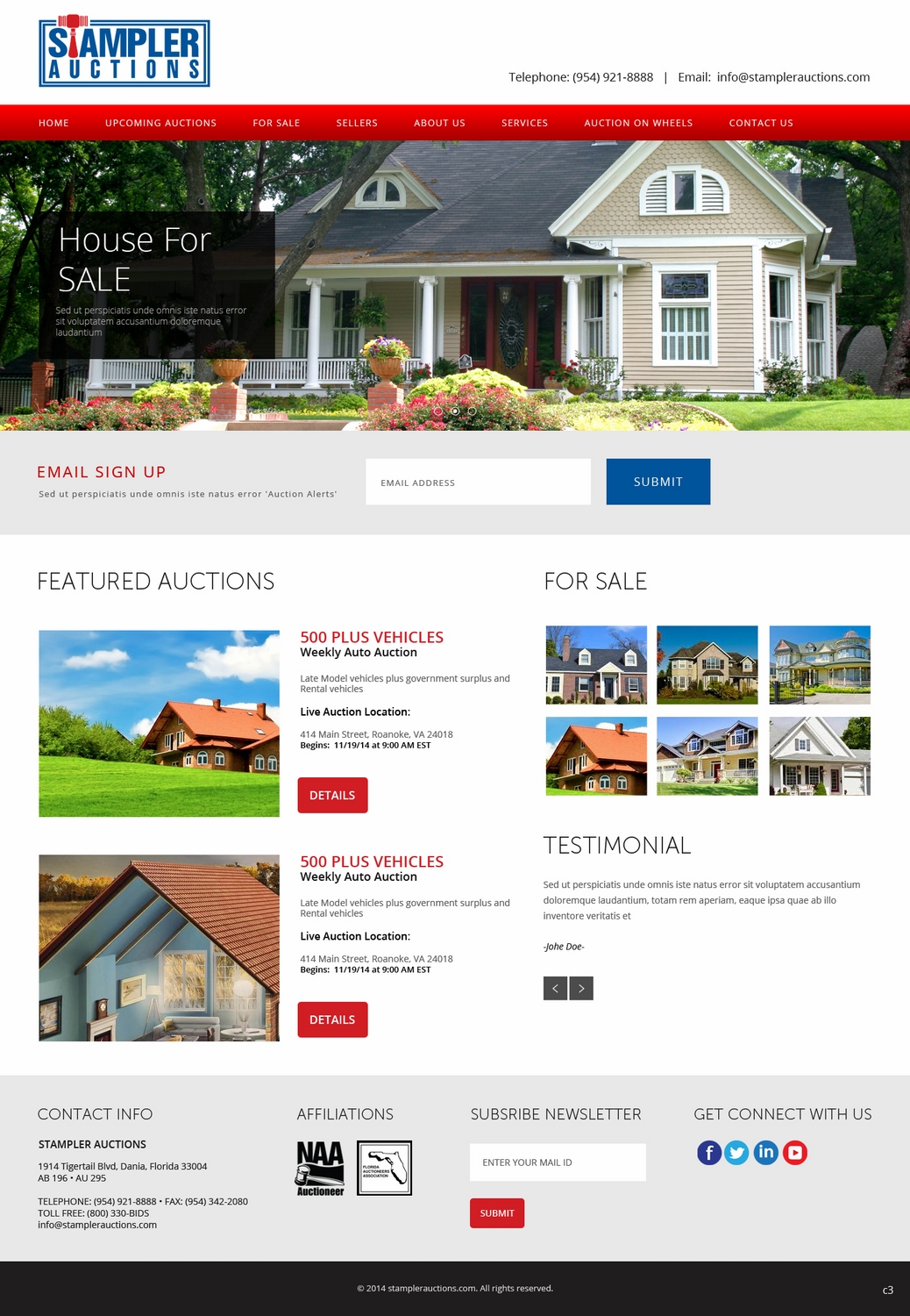 Wordpress Design by pb for AuctionServices.com, Inc. | Design #4811070