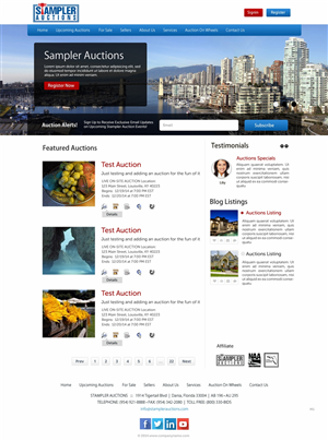 Wordpress Design by pb for AuctionServices.com, Inc. | Design: #4811075