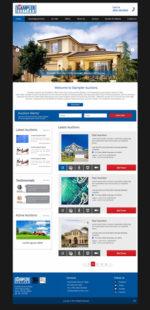 Wordpress Design by pb for AuctionServices.com, Inc. | Design: #4811079