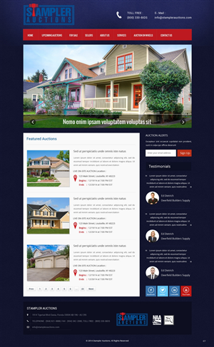 Wordpress Design by pb for AuctionServices.com, Inc. | Design: #4811086