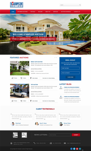 Wordpress Design by pb for AuctionServices.com, Inc. | Design: #4811089