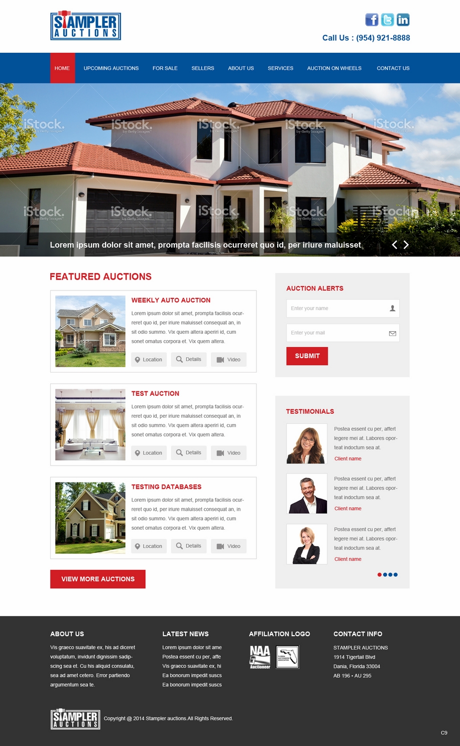 WordPress-Design von pb für AuctionServices.com, Inc. | Design #4811099