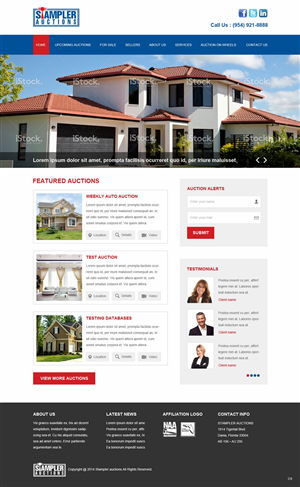 Wordpress Design by pb for AuctionServices.com, Inc. | Design: #4811099