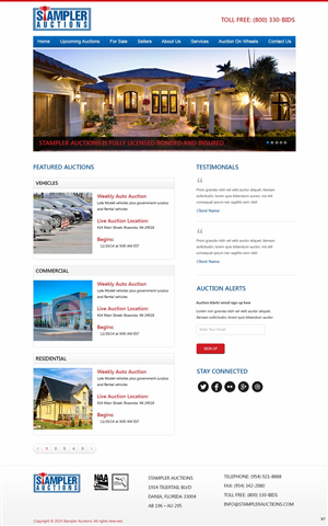 Wordpress Design by pb for AuctionServices.com, Inc. | Design: #4811106