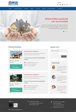 Wordpress Design by pb for AuctionServices.com, Inc. | Design: #4811108