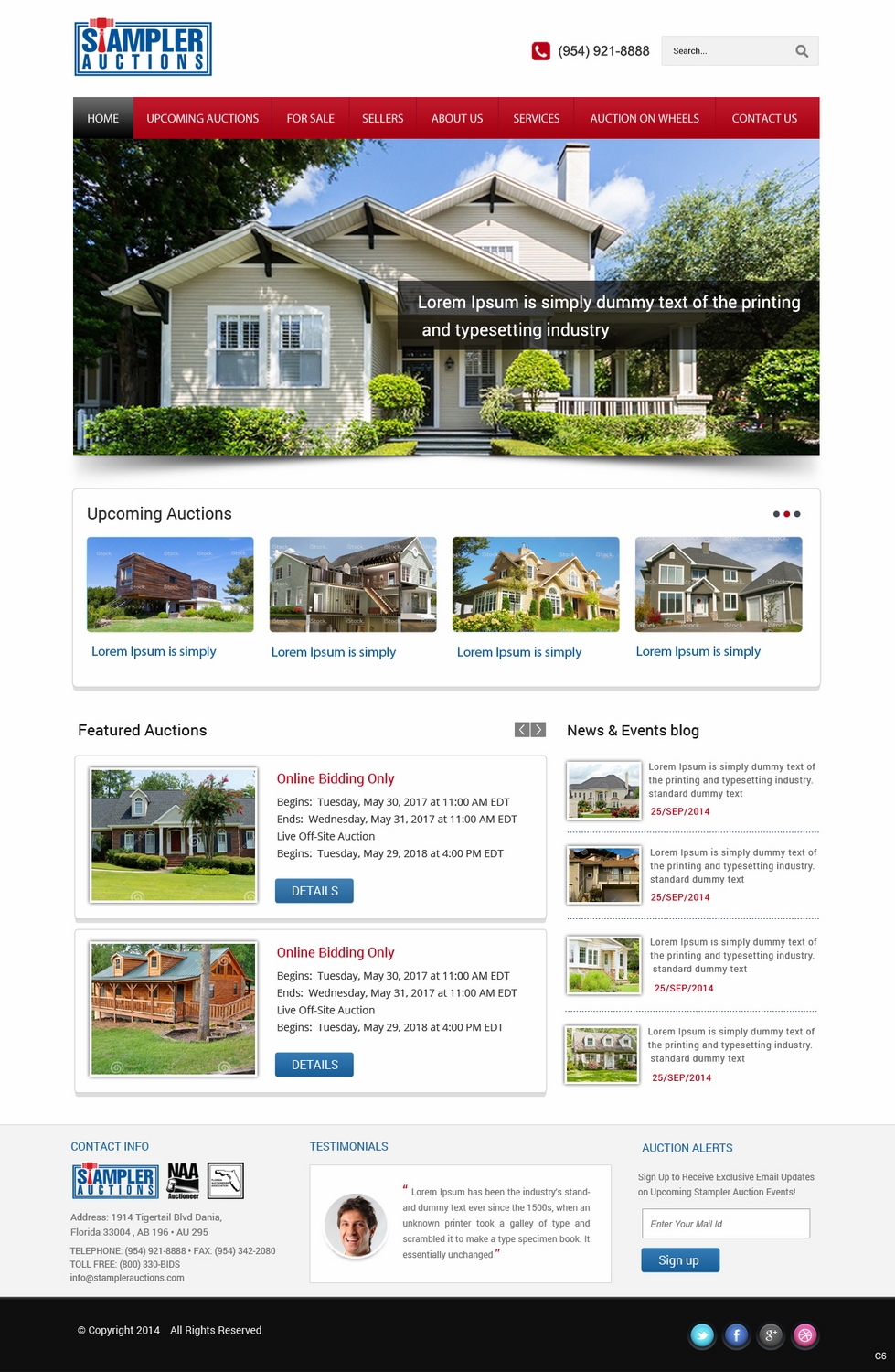 WordPress-Design von pb für AuctionServices.com, Inc. | Design #4811114
