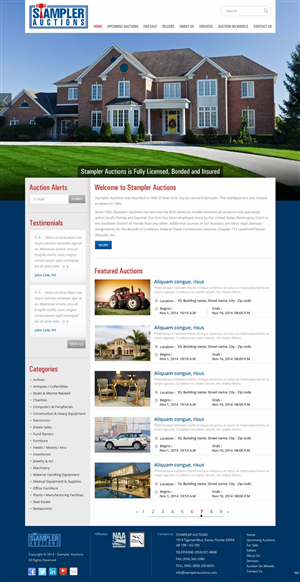 Wordpress Design by pb for AuctionServices.com, Inc. | Design: #4811119