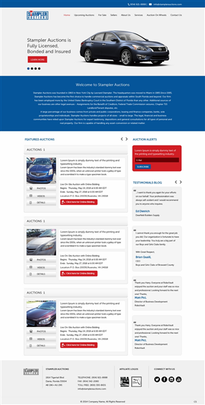 Wordpress Design by pb for AuctionServices.com, Inc. | Design: #4833423
