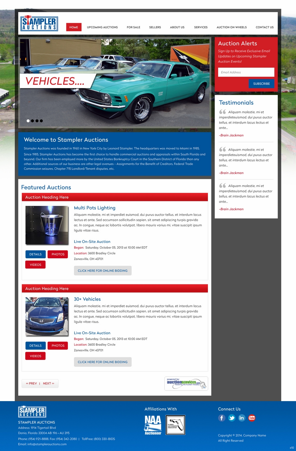 WordPress-Design von pb für AuctionServices.com, Inc. | Design #4833438