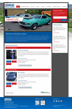 Wordpress Design by pb for AuctionServices.com, Inc. | Design: #4833438