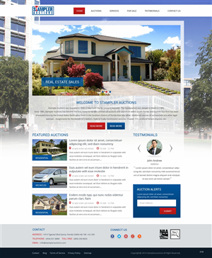 Wordpress Design by pb for AuctionServices.com, Inc. | Design: #4833440