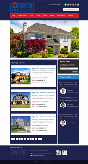 Wordpress Design by pb for AuctionServices.com, Inc. | Design: #4833445
