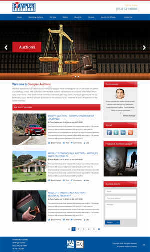 Wordpress Design by pb for AuctionServices.com, Inc. | Design: #4833447