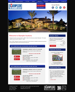 Wordpress Design by Creative X Designs for AuctionServices.com, Inc. | Design: #4811152