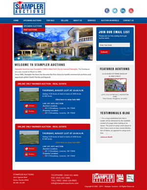 Wordpress Design by Creative X Designs for AuctionServices.com, Inc. | Design: #4829596
