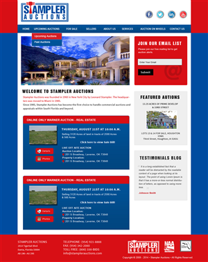 Wordpress Design by Creative X Designs for AuctionServices.com, Inc. | Design: #4836310