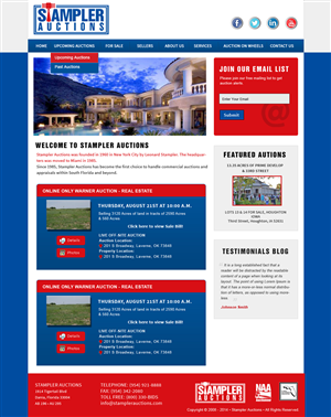 Wordpress Design by Creative X Designs for AuctionServices.com, Inc. | Design: #4836429