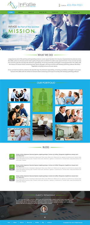 Design Wordpress par webxvision pour Via Gazzoletti, 15 - 38100 TN Codice fiscale/Partita IVA: 02341550222 Cup : C78G14001890008 | Design : #5094192