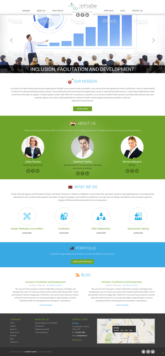 Design Wordpress par pb pour Via Gazzoletti, 15 - 38100 TN Codice fiscale/Partita IVA: 02341550222 Cup : C78G14001890008 | Design #5041495