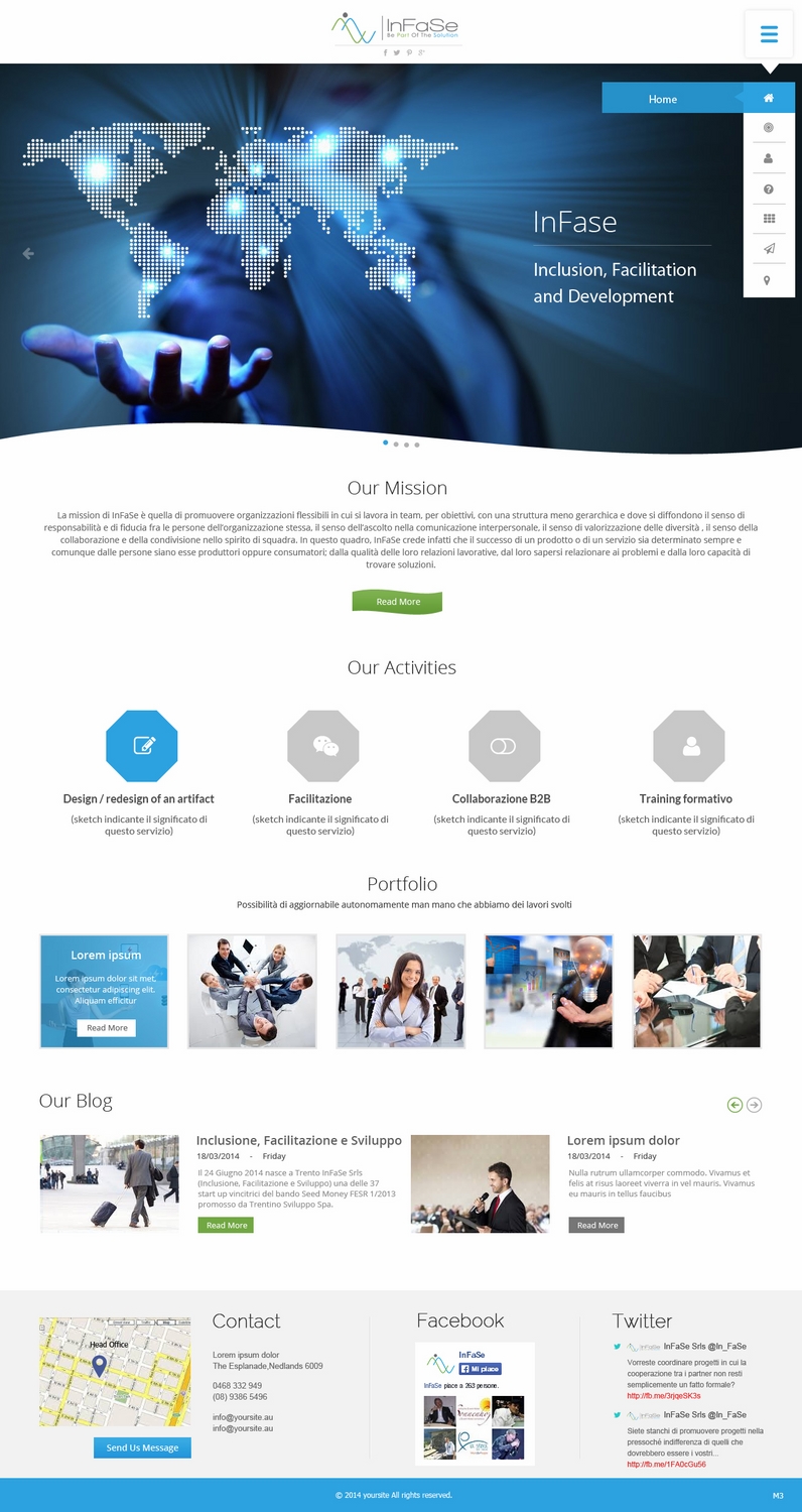 Wordpress Design by pb for Via Gazzoletti, 15 - 38100 TN Codice fiscale/Partita IVA: 02341550222 Cup : C78G14001890008 | Design #5041502