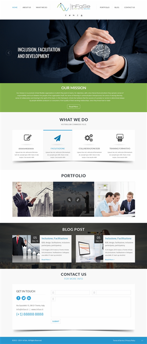 Design Wordpress par pb pour Via Gazzoletti, 15 - 38100 TN Codice fiscale/Partita IVA: 02341550222 Cup : C78G14001890008 | Design : #5041514