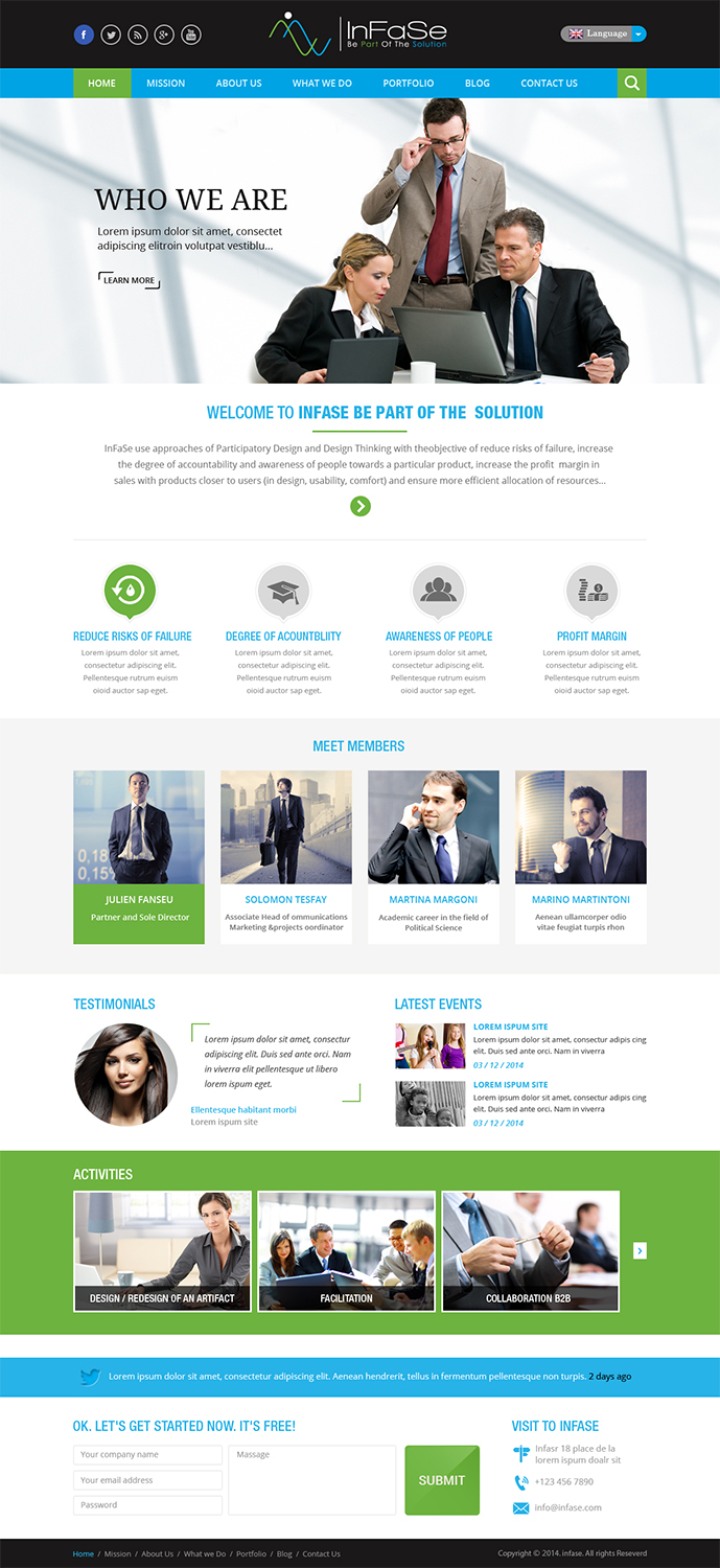 Design Wordpress par Creative Usha pour Via Gazzoletti, 15 - 38100 TN Codice fiscale/Partita IVA: 02341550222 Cup : C78G14001890008 | Design #5080736