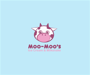 Logo Design by exoddinary for Moo-Moo Ice Cream & Milkshakes | Design #4864613