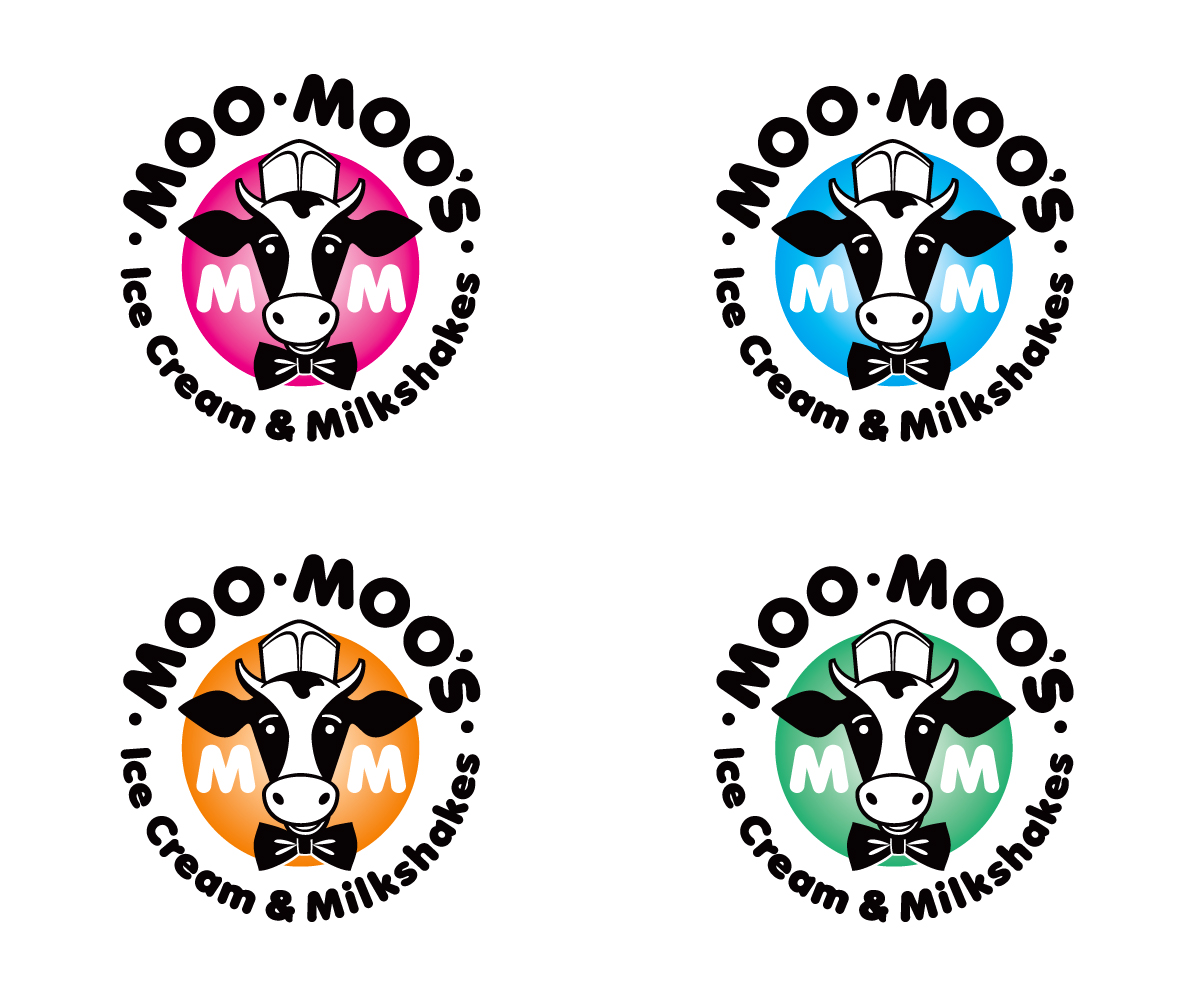 Logo Design by Allen Mercer for Moo-Moo Ice Cream & Milkshakes | Design #4810386