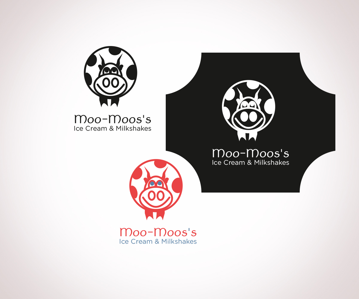 Logo-Design von Bielka design für Moo-Moo Ice Cream & Milkshakes | Design #4842275