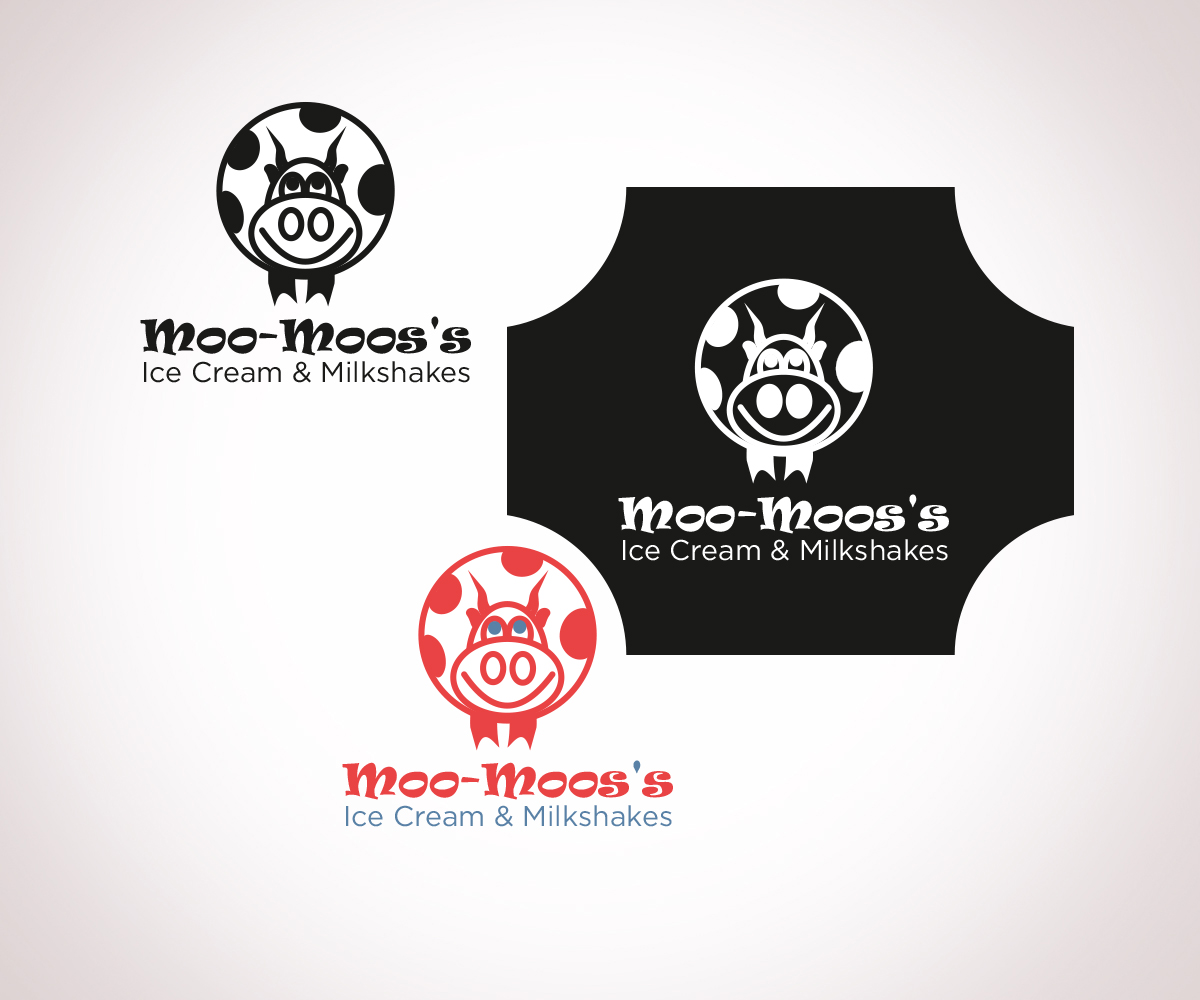Logo-Design von Bielka design für Moo-Moo Ice Cream & Milkshakes | Design #4842279