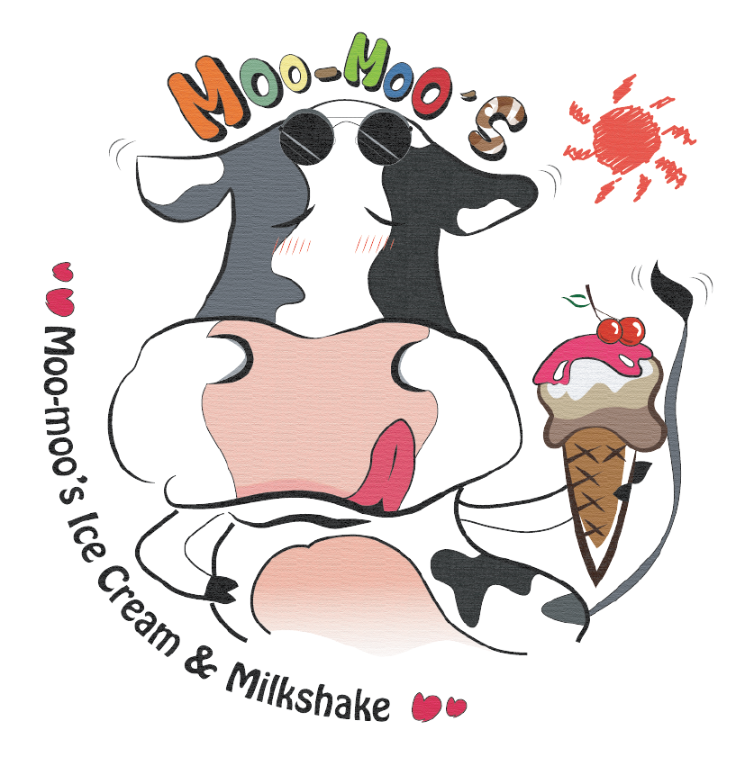Logo Design by designhelper for Moo-Moo Ice Cream & Milkshakes | Design #4827266