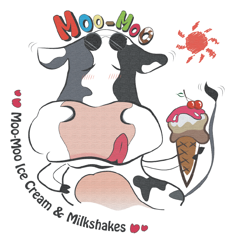 Logo-Design von designhelper für Moo-Moo Ice Cream & Milkshakes | Design #4871094