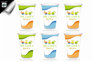 juice cups take away - transparent plastic  | Design Emballage par dxprints