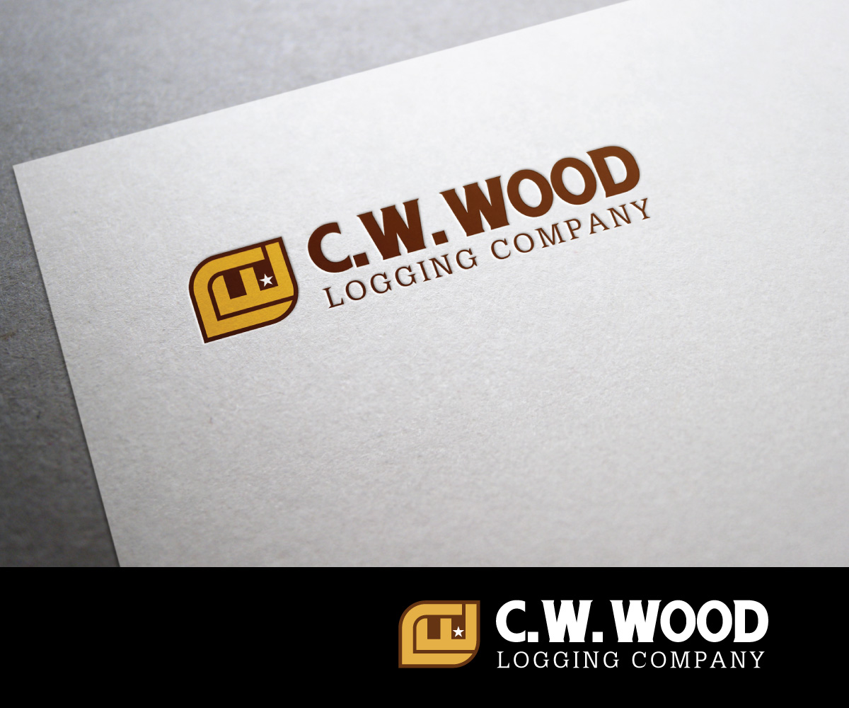 Logo Design by Sergio Coelho for C.W.Wood Logging Company | Design #4833136