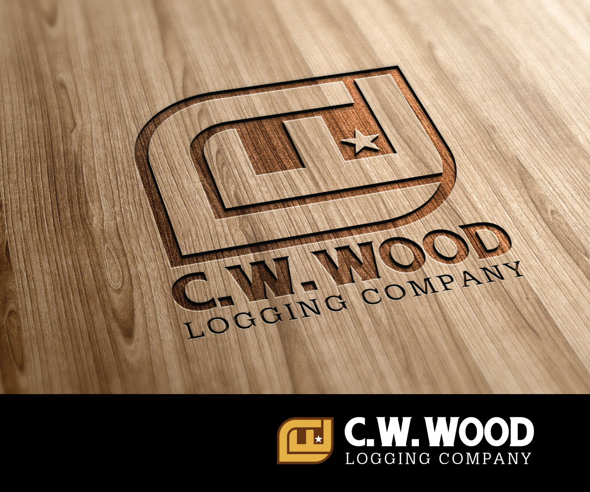 Logo Design by Sergio Coelho for C.W.Wood Logging Company | Design #4833182