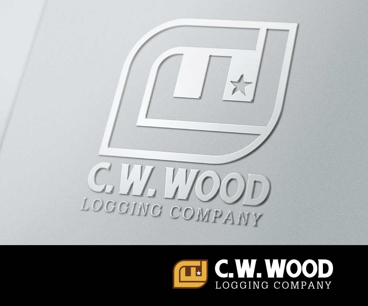 Logo Design by Sergio Coelho for C.W.Wood Logging Company | Design #4833192
