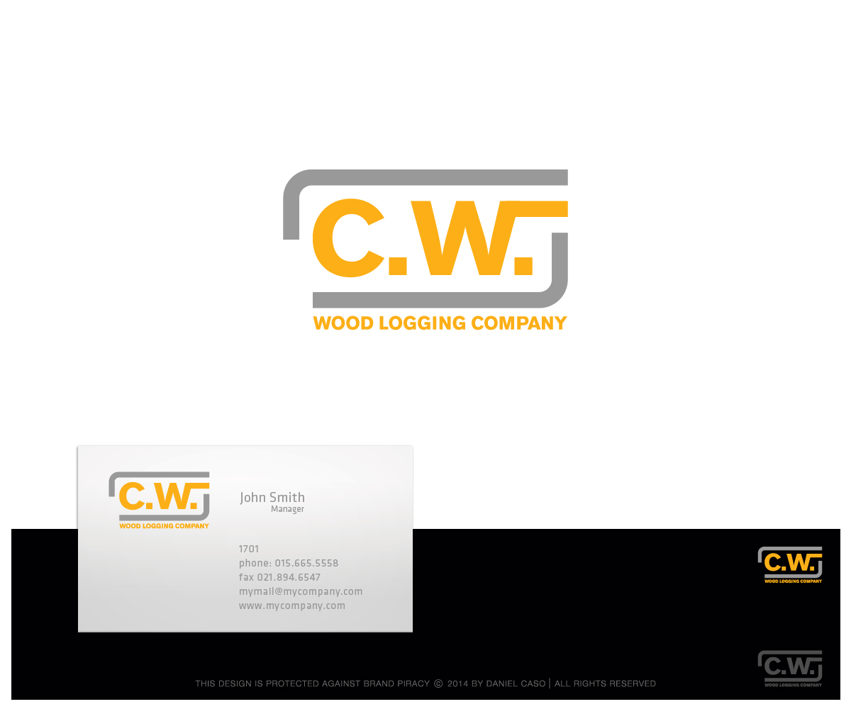 Logo Design by Daniel Caso Design for C.W.Wood Logging Company | Design #4815014