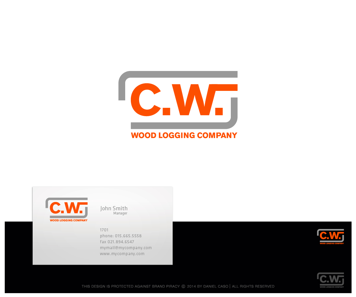Diseño de Logo por Daniel Caso Design para C.W.Wood Logging Company | Diseño #4815016