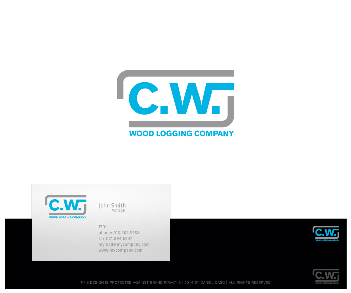 Logo Design by Daniel Caso Design for C.W.Wood Logging Company | Design #4815017