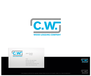Logo Design by Daniel Caso Design for C.W.Wood Logging Company | Design: #4815017