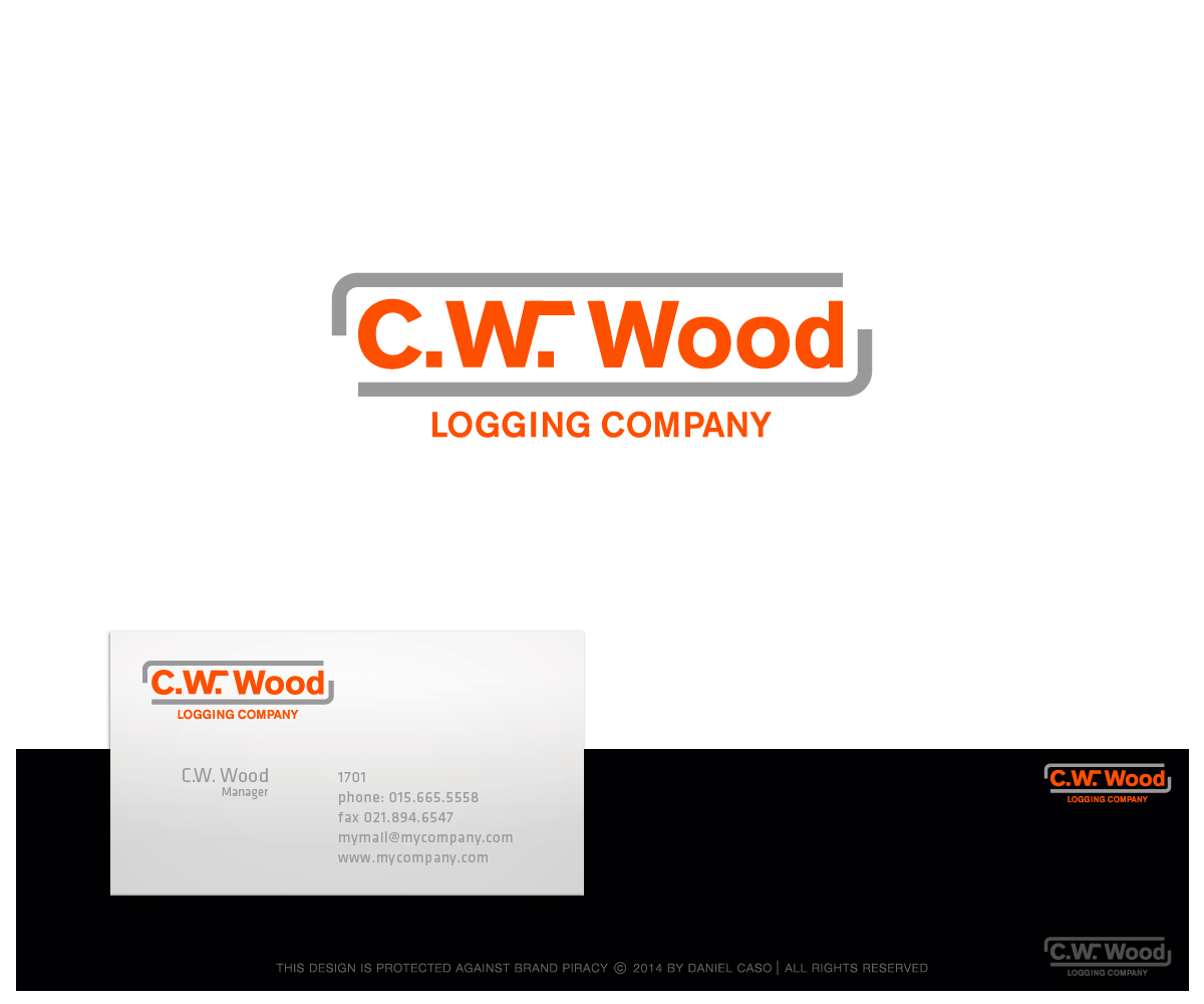 Logo Design by Daniel Caso Design for C.W.Wood Logging Company | Design #4816066