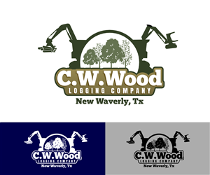 Logo Design by VGB for C.W.Wood Logging Company | Design: #4836743