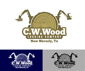 Logo Design by VGB for C.W.Wood Logging Company | Design: #4836746