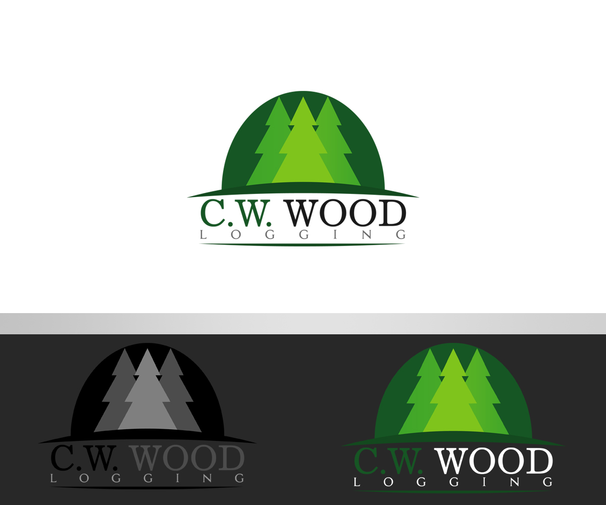 Logo Design by Professor P for C.W.Wood Logging Company | Design #4827275