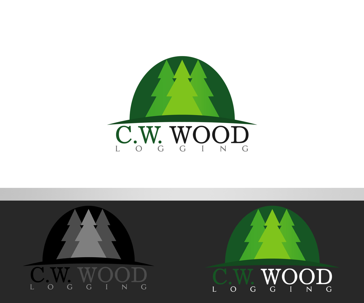 Logo Design by Professor P for C.W.Wood Logging Company | Design #4827285