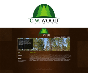 Logo Design by Professor P for C.W.Wood Logging Company | Design: #4827423